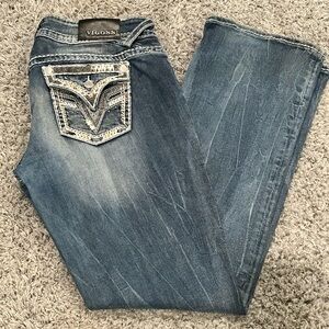 Vigoss Women's Boot Cut Jeans in Classic Blue